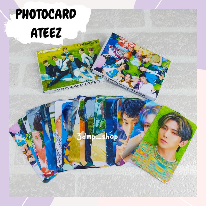 [25 lembar] lomocard lomo photo card kartu Photocard Ateez Fever Dreamers movement