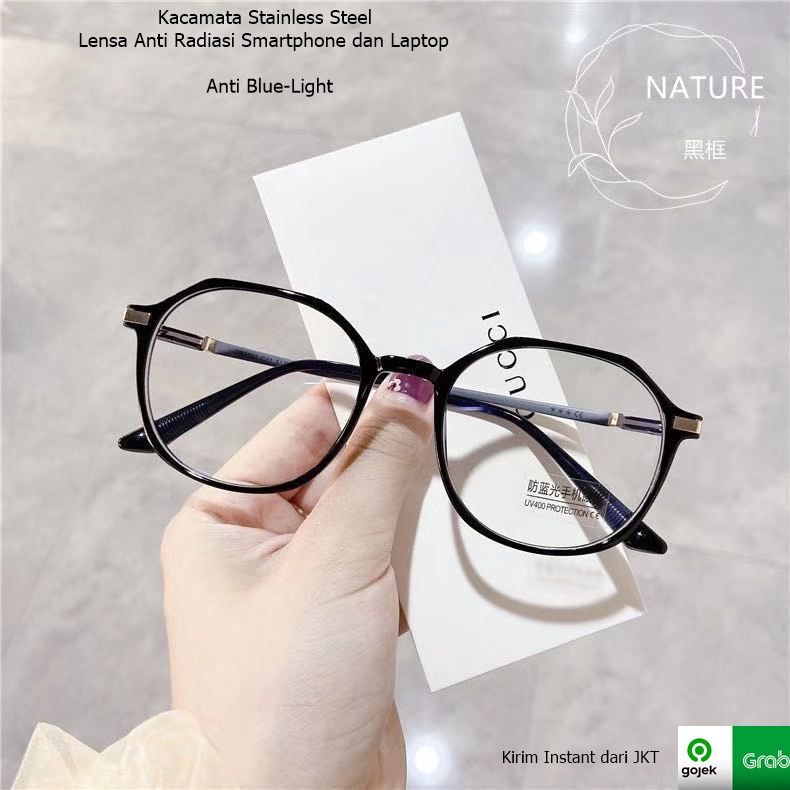 Kacamata Fashion Korea Anti Blue Light anti Radiasi Smartphone dan Laptop Model Cat Eye Zhijing-04