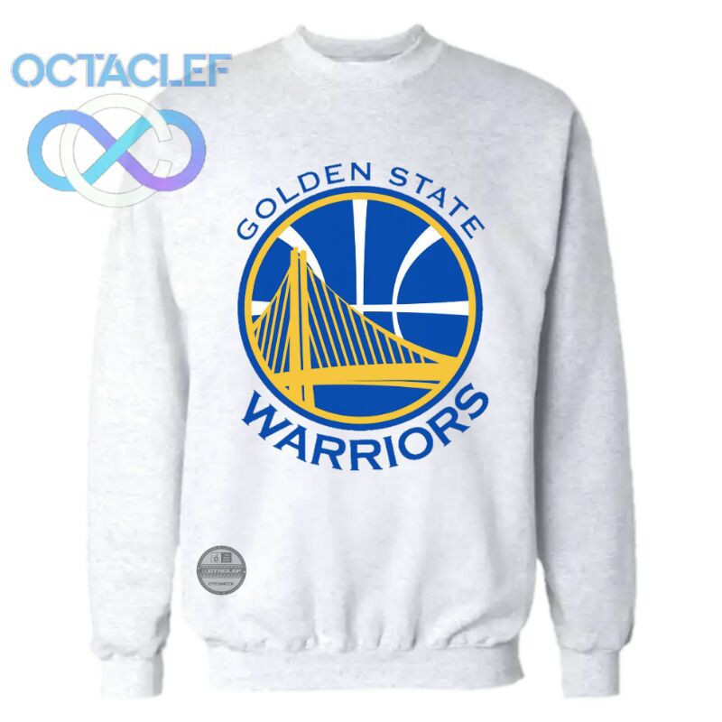 OCTACLEF Crewneck Sweatshirt Sweater Printing Sports American Culture Golden State Warriors Unisex