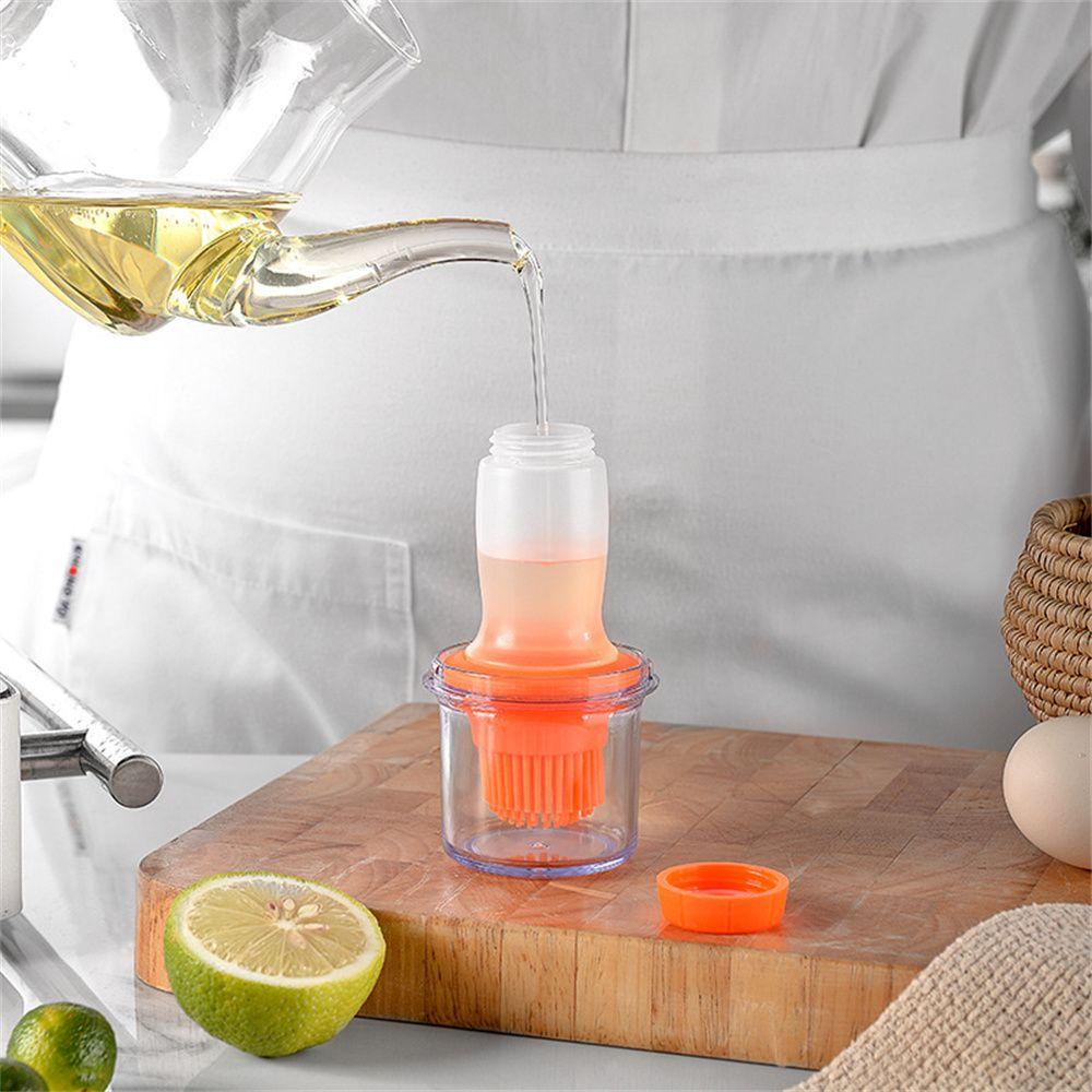 R-FLOWER Botol Minyak Silikon Aksesoris Dapur Barbekyu Baking Pastry Brush