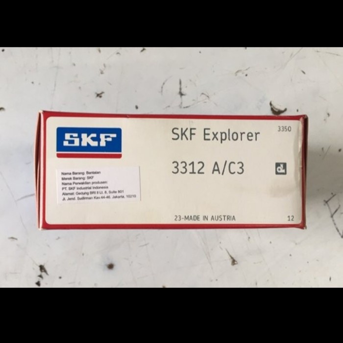 ANGULAR CONTACT BEARING 3312 A/C3 SKF ORIGINAL