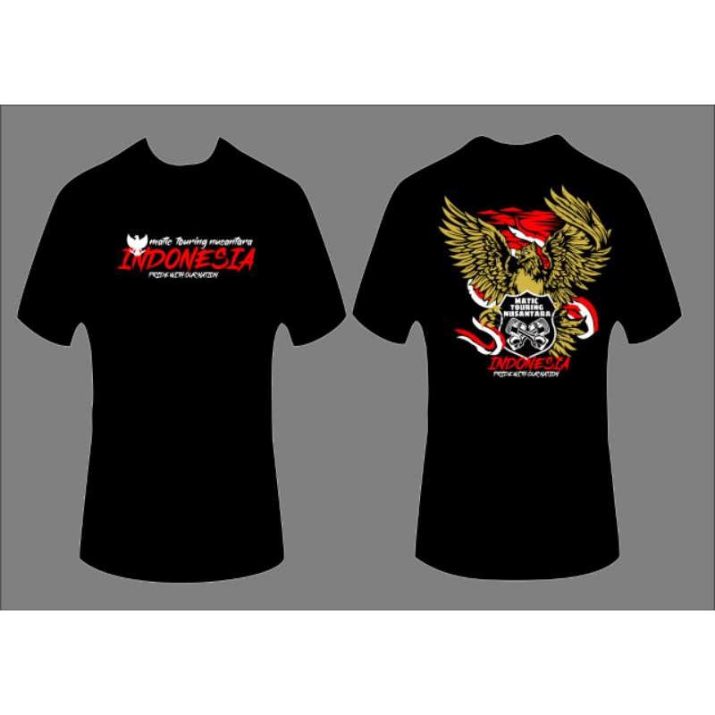 kaos/baju t-shirt matic touring Nusantara motor bikers