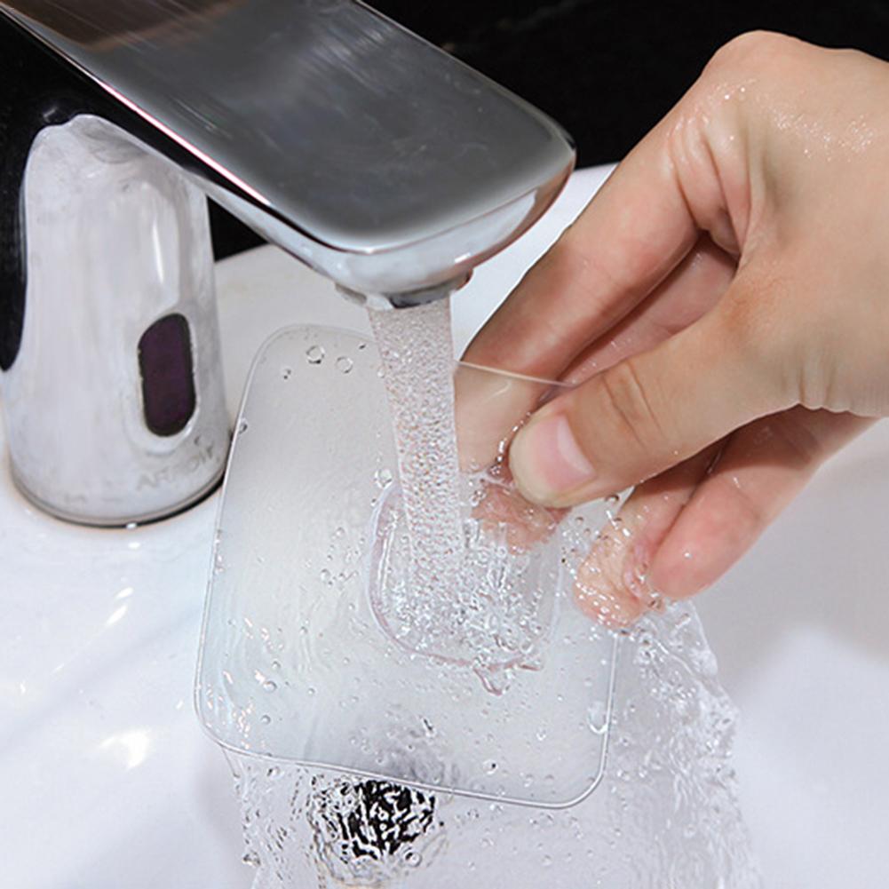 Stainless Steel Washbasin Rack / Nail-Free Wall Hanging Washbasin Storage Hooks / Self Adhesive Hooks