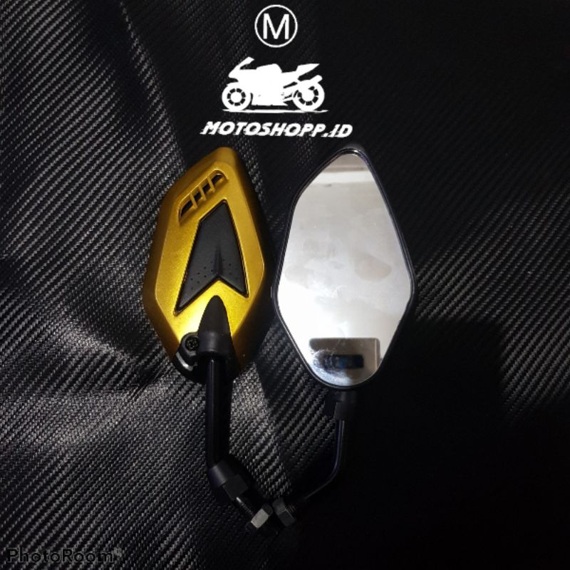SPION MOTOR MODEL HONDA VARIO CNC PENDEK HONDA DAN YAMAHA UNIVERSAL VARIO,BEAT,MIO,SCOOPY,GENIO,NMAX-Gold