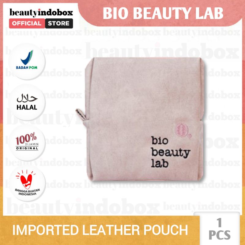 BIO BEAUTY LAB Imported Leather Pouch Merchandise - pouch tas kulit tempat kosmetik make up skincare