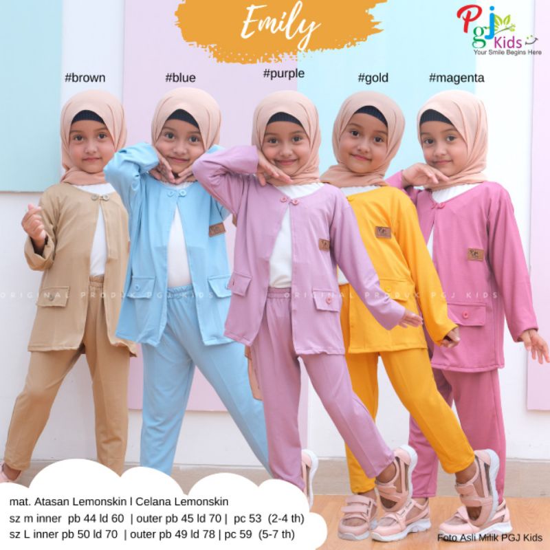 EMILY SET ANAK ORI PGJ KIDS