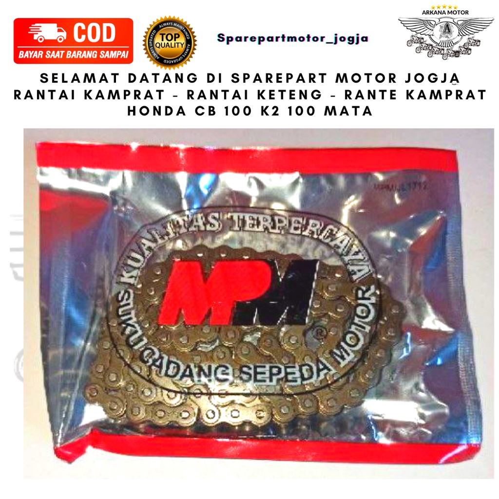 Rantai Kamprat - Rantai Keteng - Rante Kamprat Honda CB 100 K2 100 Mata