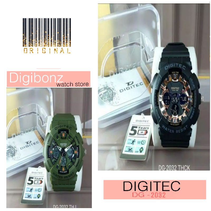 DIGITEC DG - 2032 / DG2032 WATCH JAM TANGAN ORIGINAL
