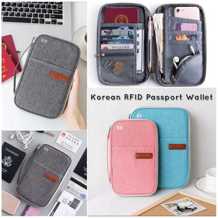 Cover Korean Rfid Passport Holder / Rfid Passport Wallet