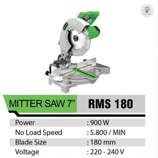 RYU Mesin Potong Alumunium 7 Inch / Mitre Saw 7 " RMS180 RYU