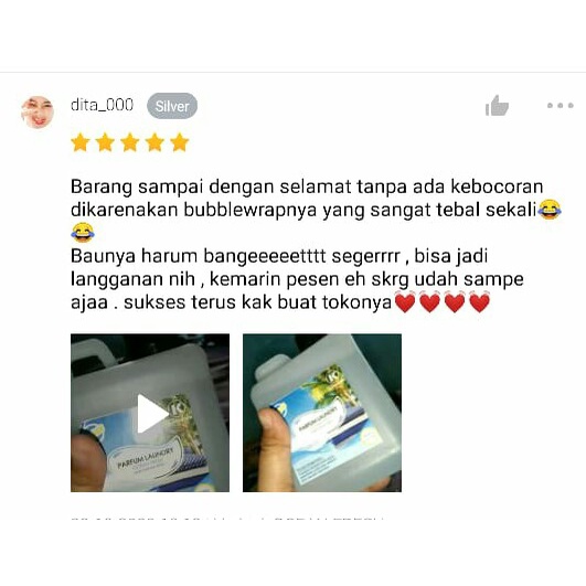 Parfum Laundry Aroma Jasmine Bibit Parfum Import Wangi &amp; Tahan Lama Kemasan 500 ml | Bisa Cod | Terlaris