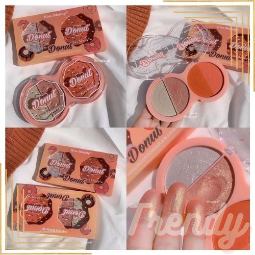 [Per Pc] Kiss Beauty Donut Highlighter &amp; Blusher 2in1 83108-03