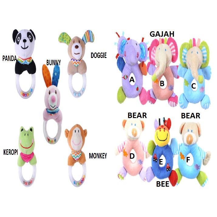 Rattle Boneka Krincing Mainan Bayi