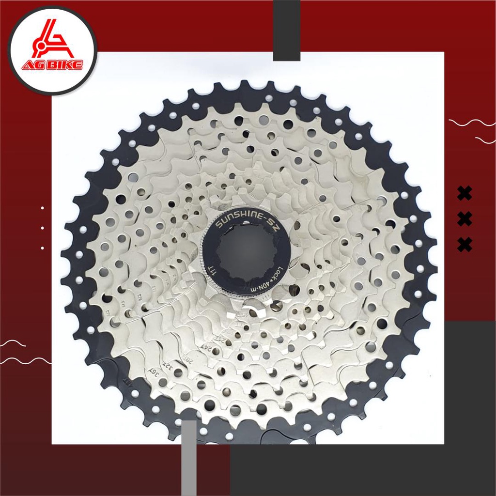 Sprocket Sunshine 11 Speed 11Speed 11 - 42T Sproket 42T Untuk Sepeda Lipat Seli Roadbike MTB Not Shimano