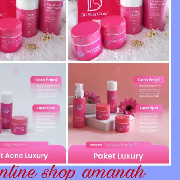 ➤ KLIK TAWAR SAJAH BG SKINCARE LUXURY WHITENING/ACNE ◌