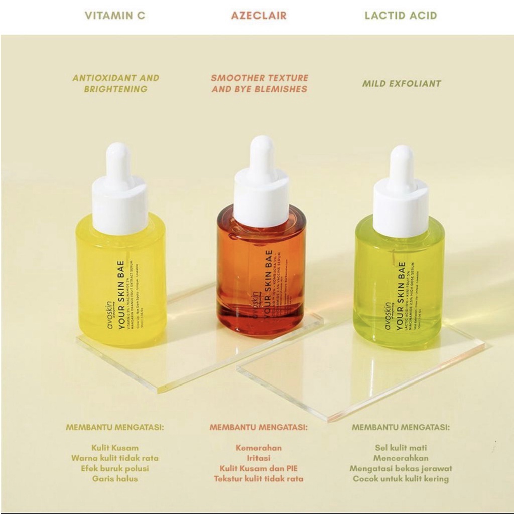 Avoskin Your Skin Bae Azeclair 10% + Kombucha 3% + Niacinamide 2,5% Vaccine Serum 30ml