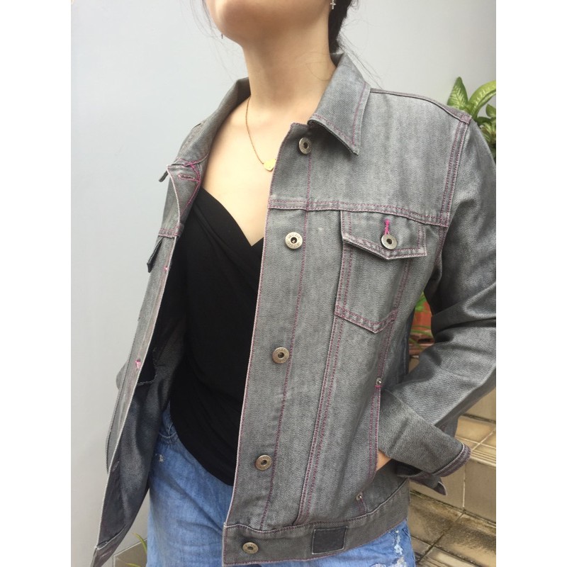 “GUESS” Grey Denim Jacket