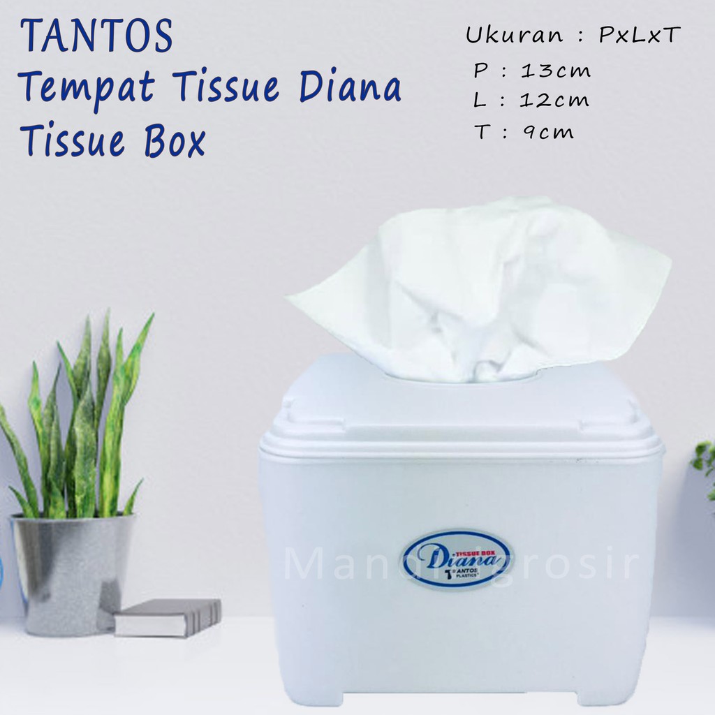 Tantos * Tempat Tisu * Tempat Tissue Diana Putih * 6213