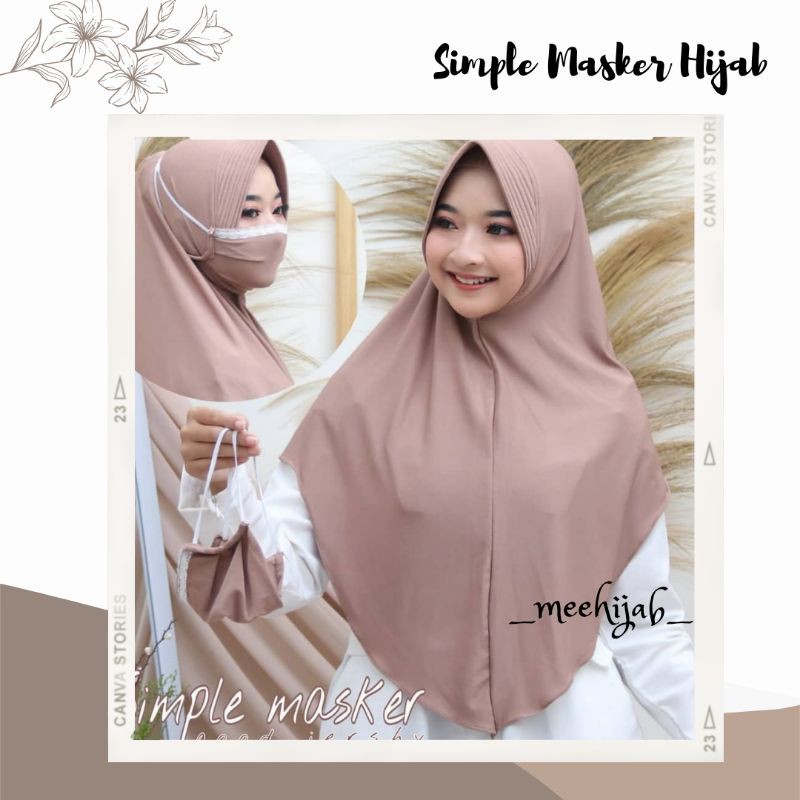 HIJAB JILBAB INSTAN MASKER SIMPLE PET