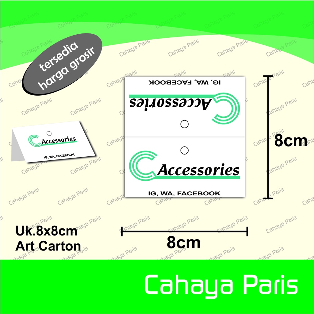 

Hangtag Lipat aksesoris 8x8cm