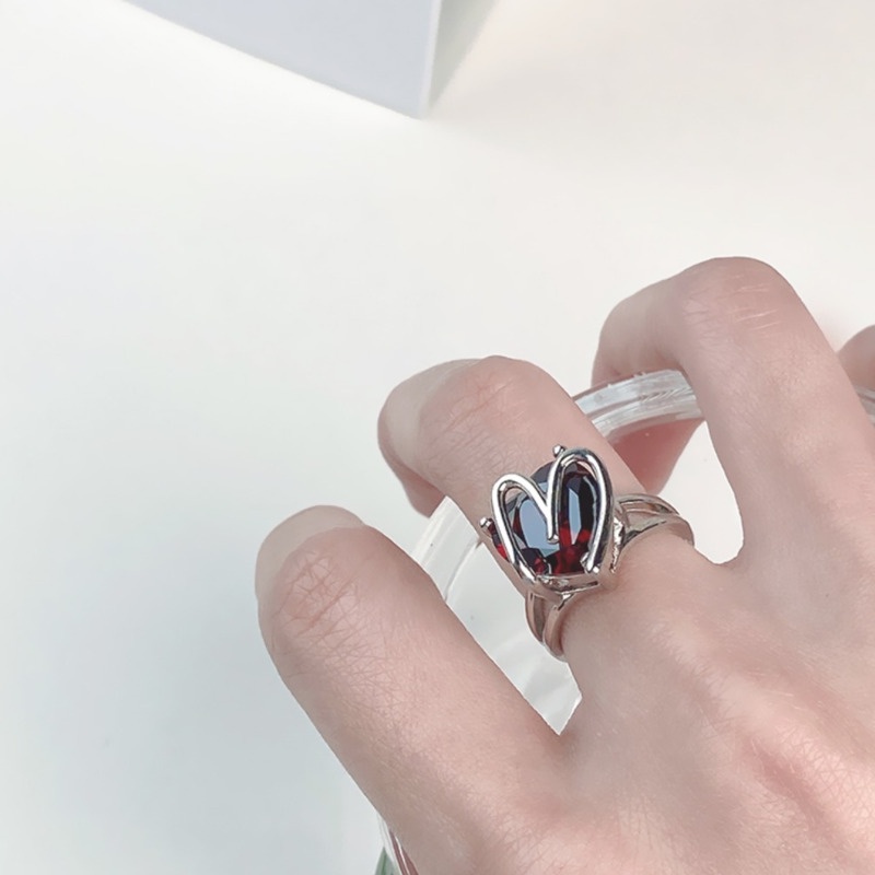 Cincin Ruby Mewah Ringan Untuk Aksesoris