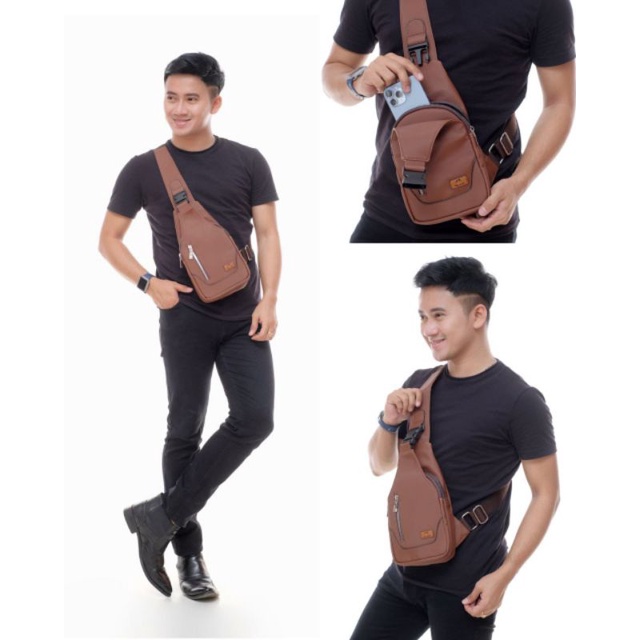 Waistbag Keenan by Biru Tsabita (Tas Cowok, untuk remaja dan pria dewasa)