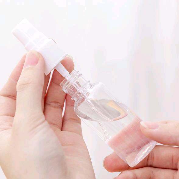 Botol semprot spray transparan bahan plastik isi 30ml / 75ml / 50ml / 100 ml