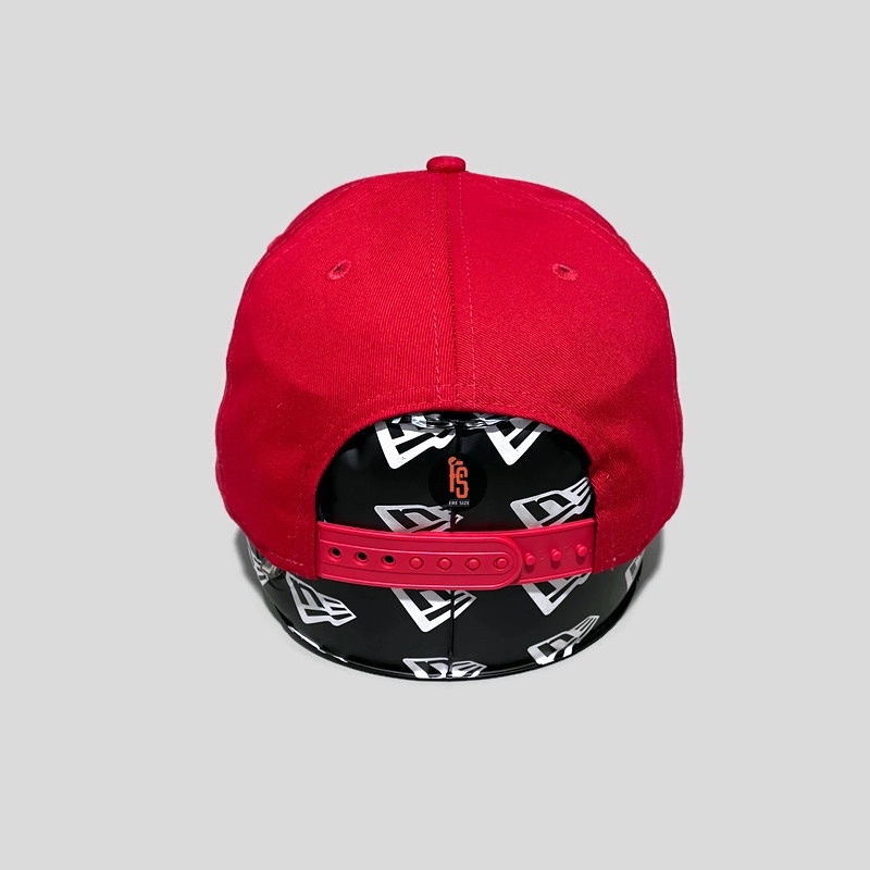 TOPI NEW ERA ORIGINAL A FRAME Q322 CHICAGO BULLS RED IVORY