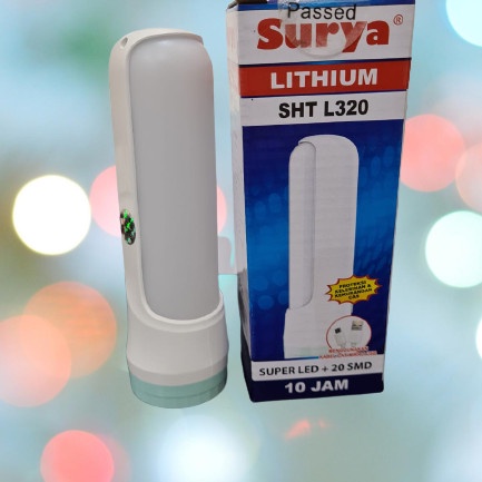 Surya Senter + Lampu Emergency SHT L 320 3 W 20 SMD Super Murah SHT L320W