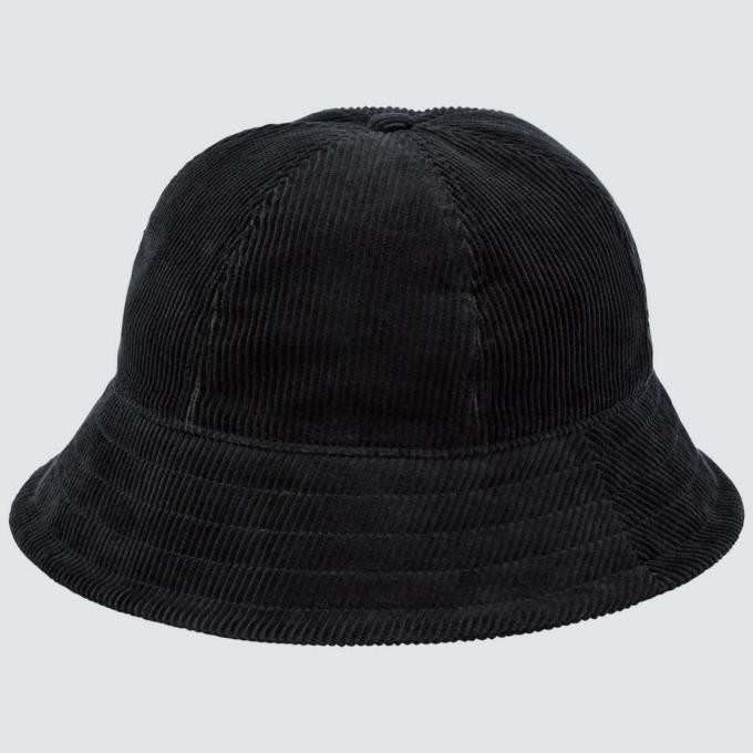 UNIQLO - Topi Corduroy UV Protection || Uniseks Topi - BLACK