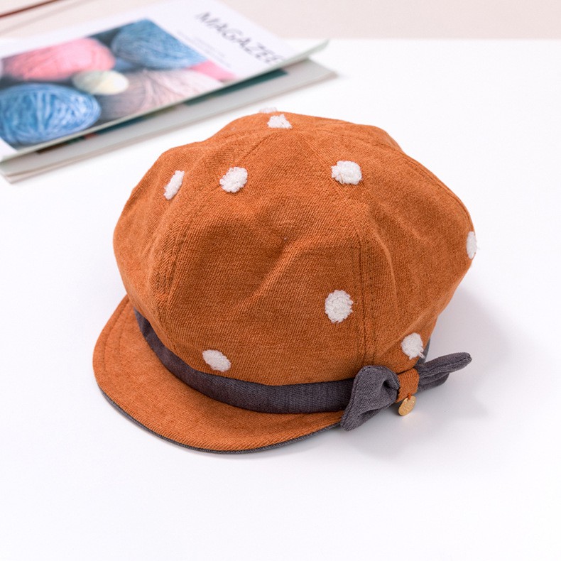 Topi Baret Anak Perempuan Import HT39 Topi Flat Cap