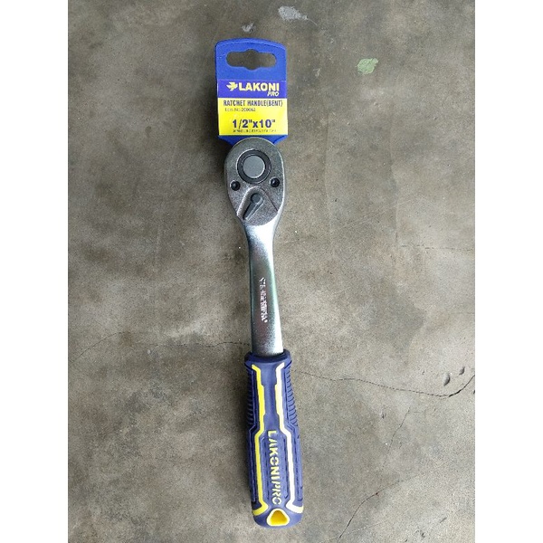 GAGANG KUNCI SHOCK RATCHET HANDLE BENT LAKONI PRO 1/2" X 10"