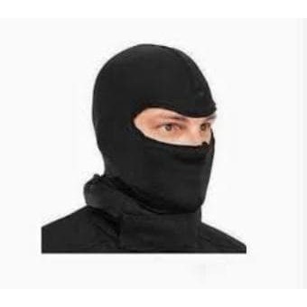 Masker Ninja Full Face Hitam /Sarung Kepala Helm/Masker Motor