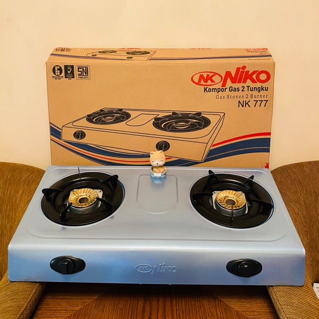 KOMPOR NIKO NK 777 Kompor Gas 2 Tungku Stainless Steel - PALING MURAH BERKUALITAS MANTAP