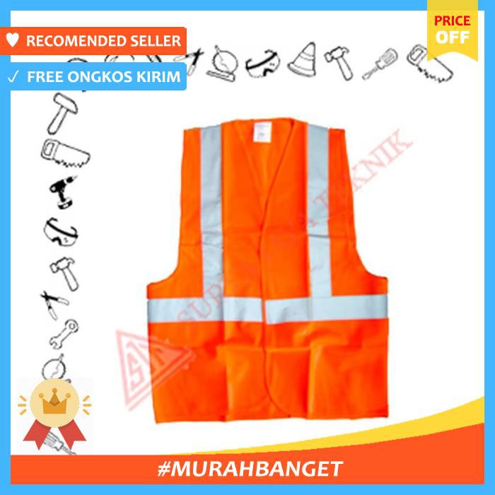 Rompi Safety Hijau / Safety Vest L Xl Xxl Xxxl Size