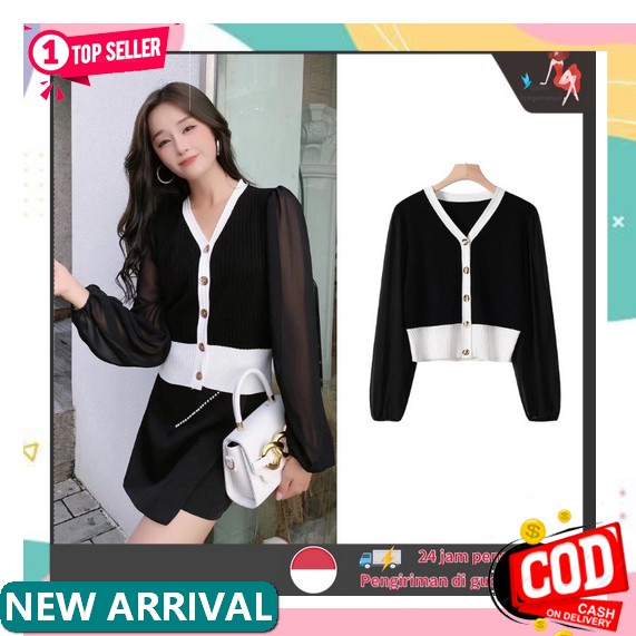 Σ 9 ◘ Cardi Rajut P&B Kanyya Cardigan Import Outer Knitted Lepas Helena Cardi Rajut Knit Premium Fre