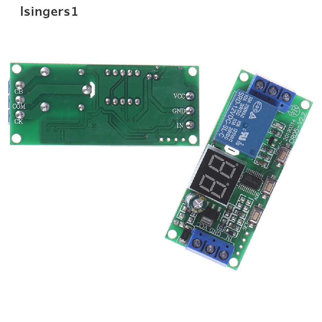 (lsingers1) Modul relay timer delay digital Multifungsi dc5v12v24v