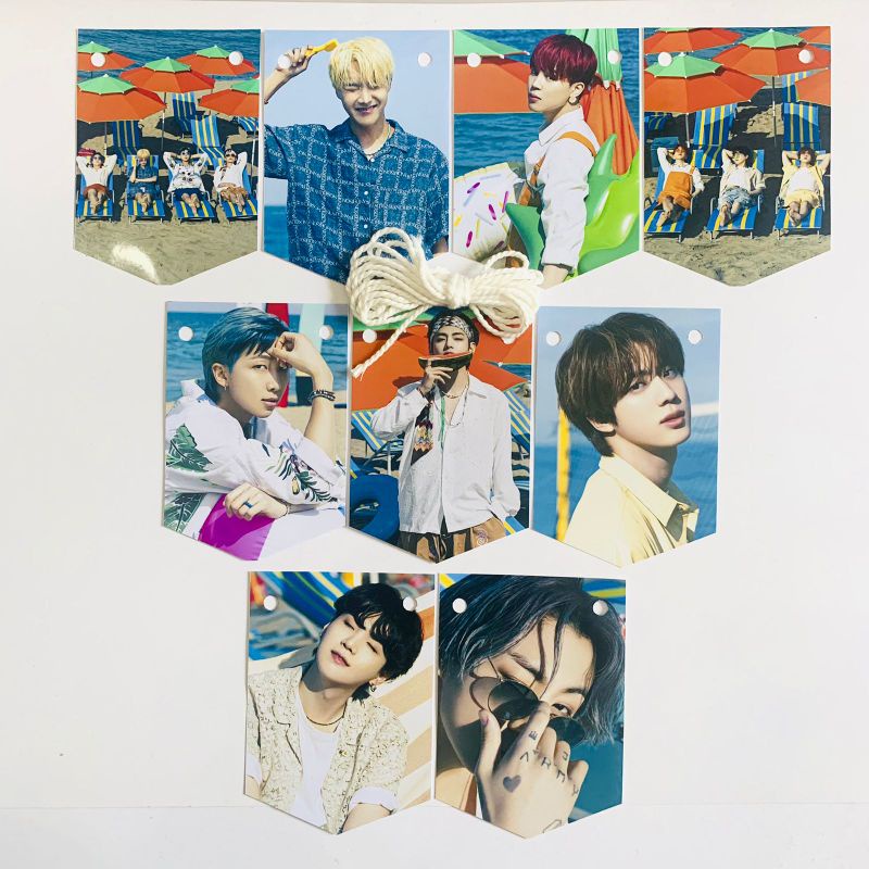 Bunting Flag Mini Bts // Garland BTS // FLAG BTS BUTTER &amp; PERMISSION TO DANCE