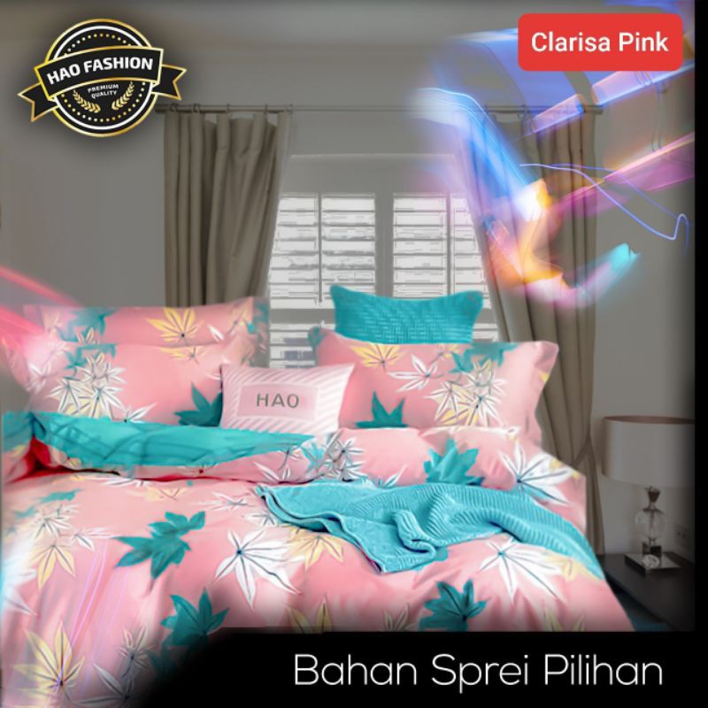 SPREI KATUN SET UKURAN 90x200-200x200 CLARISA