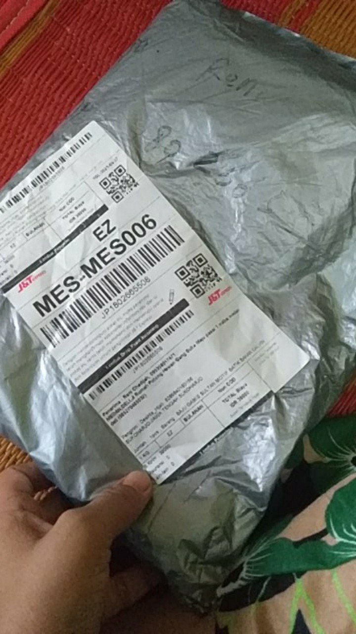 Baju Gamis Sultan Motif Batik Bahan Calvin Jeans