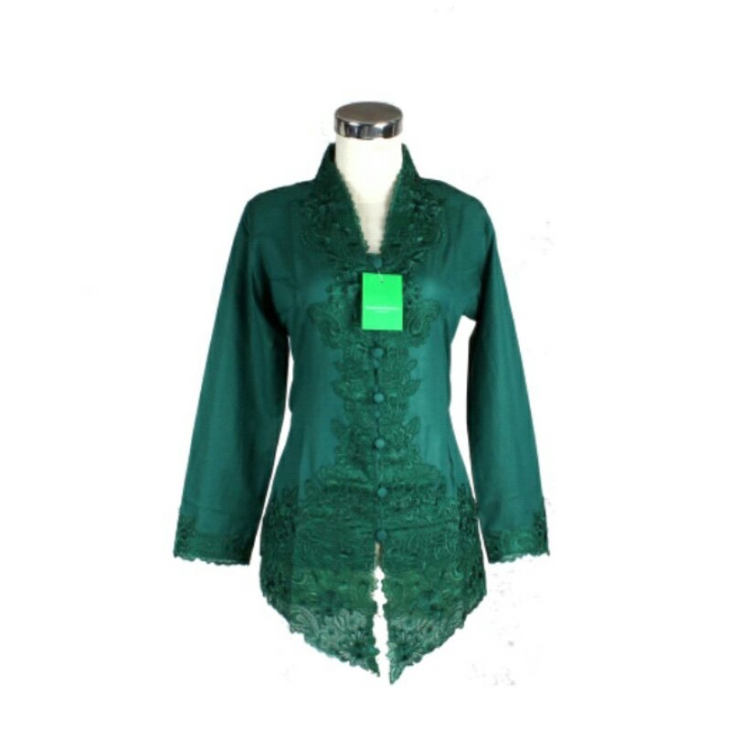 Kebaya Bordir Hijau Botol 668