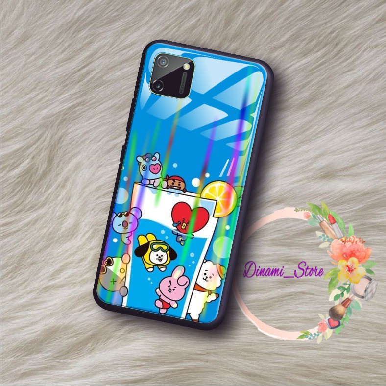 back case glass aurora KARTUN Vivo Y91 Y17 Y12 Y15 Y93 Y95 Y81 Y83 Y71 Y53 y20 Y30 Y50 V17 DST387