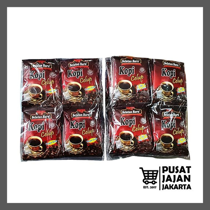 

MURAH Kopi Hitam Celup Selatan Baru Asli Siantar Medan 2in1 / Tanpa Gula