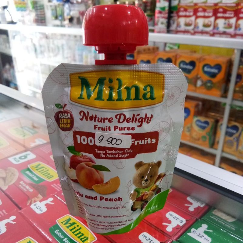 MILNA NATURE DELIGHT FRUIT PUREE 8+ 80gr