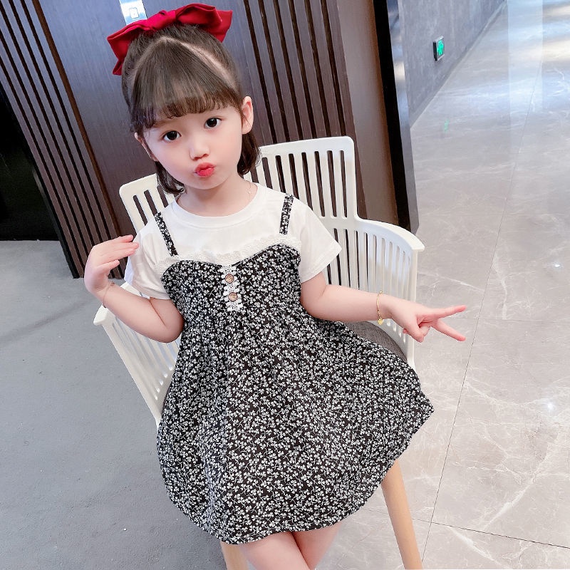 [PRINCESS KESLI] 1-7tahun Dress bayi perempuan bunga2 dress putri anak perempuan rok anak cewek Gaun anak baju pakaian anak bayi cewek