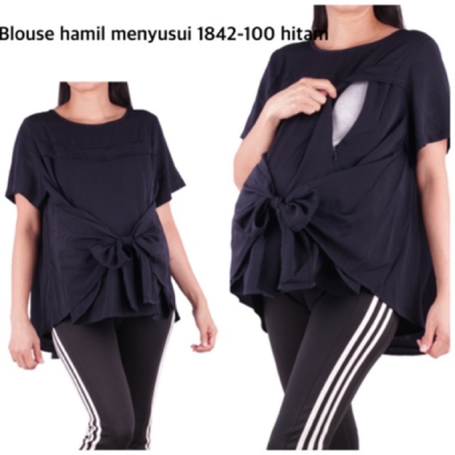 Blouse hamil cantik fashion 1842 baju hamil