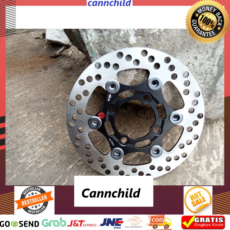 Disk brembo 220 grade a10 flonting grey hitam [Termurah Produk Original]