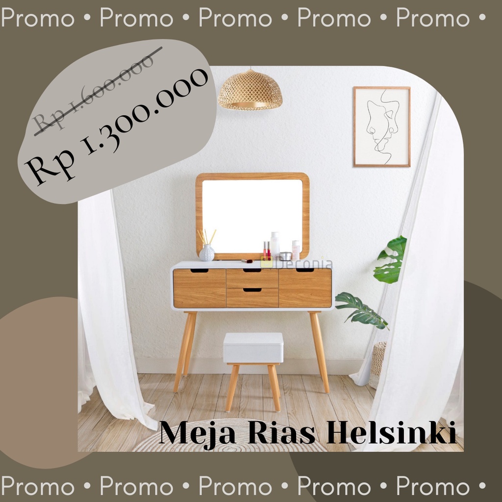Meja Rias Copenhagen Console Set... (READY STOCK)