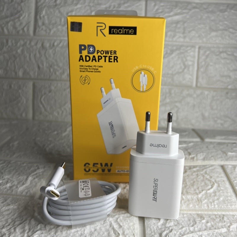 Charger Realme 65W Type C To Type C ORI  charger realme superdart Charger Realme 7 PRO/8 PRO NARZO 20 PRO Q2 PRO ORIGINAL