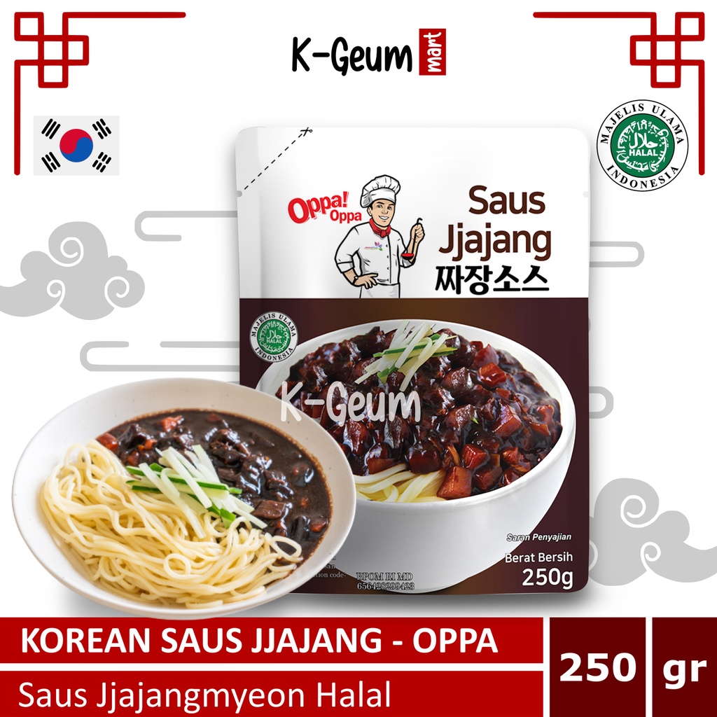 

OPPA Saus Jjajang Pasta Kedelai Hitam Saus Jajangmyeon Halal 250 gram